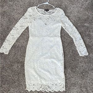 Ambience white lace dress- medium